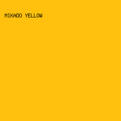 FFC10E - Mikado Yellow color image preview
