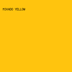 FFC40E - Mikado Yellow color image preview