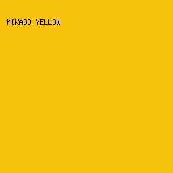 f7c20e - Mikado Yellow color image preview