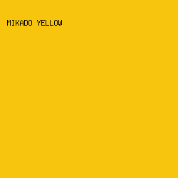 f7c50e - Mikado Yellow color image preview