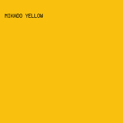 f9c10e - Mikado Yellow color image preview