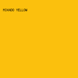 fbc00d - Mikado Yellow color image preview