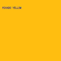 fdbe11 - Mikado Yellow color image preview