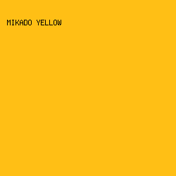 ffbf15 - Mikado Yellow color image preview