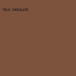 7D533E - Milk Chocolate color image preview