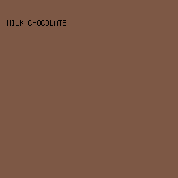 7D5845 - Milk Chocolate color image preview