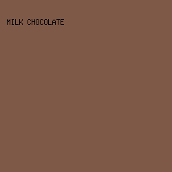 7E5948 - Milk Chocolate color image preview