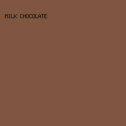 7F563F - Milk Chocolate color image preview