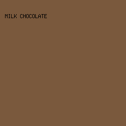 7a593d - Milk Chocolate color image preview