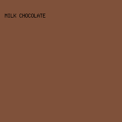 7f513a - Milk Chocolate color image preview