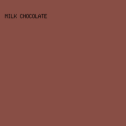884e45 - Milk Chocolate color image preview