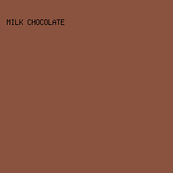 8A533F - Milk Chocolate color image preview
