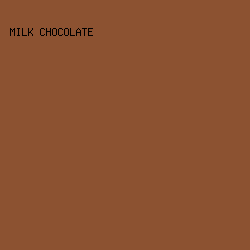 8C5231 - Milk Chocolate color image preview