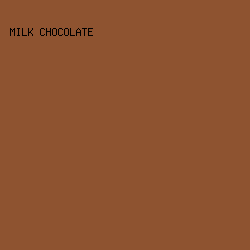 8e5330 - Milk Chocolate color image preview