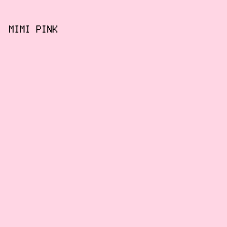 FFD6E4 - Mimi Pink color image preview