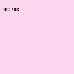 fad7ee - Mimi Pink color image preview