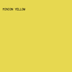 E7D850 - Minion Yellow color image preview