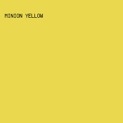EAD84F - Minion Yellow color image preview