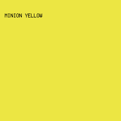 ECE643 - Minion Yellow color image preview