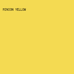 F4DA52 - Minion Yellow color image preview