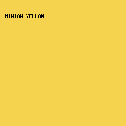 F5D34F - Minion Yellow color image preview