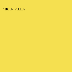 F5E050 - Minion Yellow color image preview