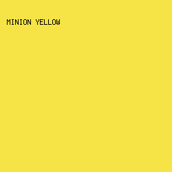 F6E447 - Minion Yellow color image preview