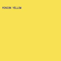 F8E151 - Minion Yellow color image preview