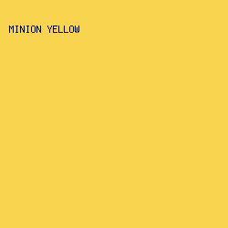 F9D44E - Minion Yellow color image preview