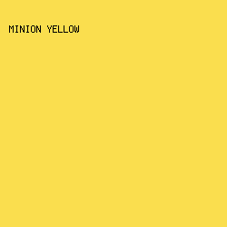 FADE4E - Minion Yellow color image preview