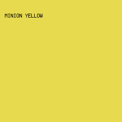 e7da4f - Minion Yellow color image preview