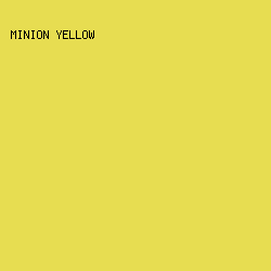 e7dd51 - Minion Yellow color image preview