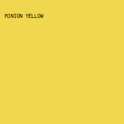 f1d74e - Minion Yellow color image preview
