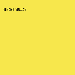 f7e74c - Minion Yellow color image preview