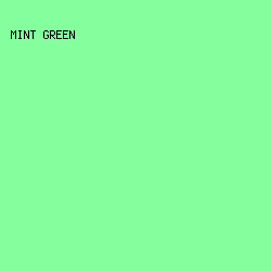 85ff9e - Mint Green color image preview