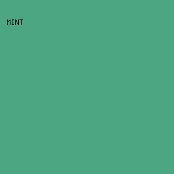 4CA682 - Mint color image preview