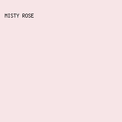 F7E5E7 - Misty Rose color image preview