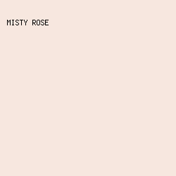 F7E7DF - Misty Rose color image preview