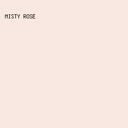 F9E8E1 - Misty Rose color image preview