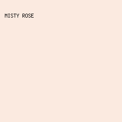 FBEAE0 - Misty Rose color image preview