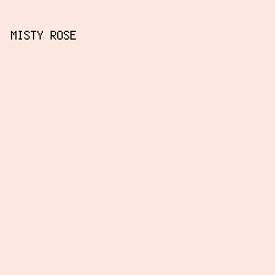 FCE8E1 - Misty Rose color image preview