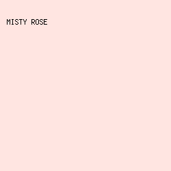 FFE5E1 - Misty Rose color image preview