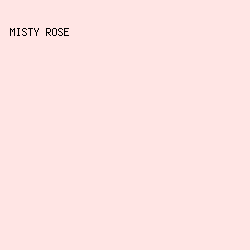 FFE5E4 - Misty Rose color image preview