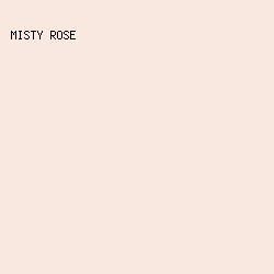 f9e8e0 - Misty Rose color image preview