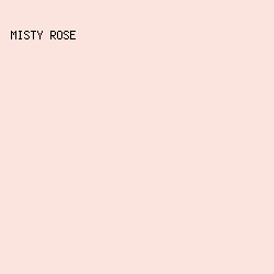 fbe4de - Misty Rose color image preview