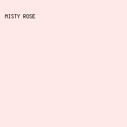 ffe8e7 - Misty Rose color image preview
