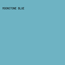 6eb3c3 - Moonstone Blue color image preview