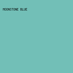 72bfb7 - Moonstone Blue color image preview