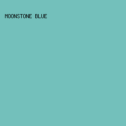 73C0BB - Moonstone Blue color image preview
