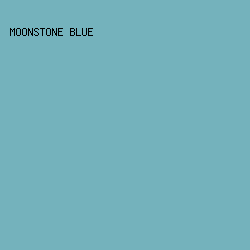 74b2bc - Moonstone Blue color image preview